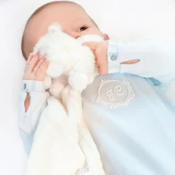 Doudou plat mouton écru (25 x 25 cm)