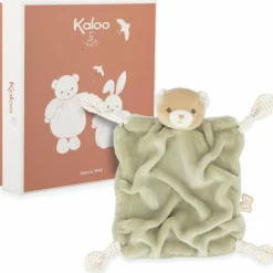 Doudou plat Ours vert