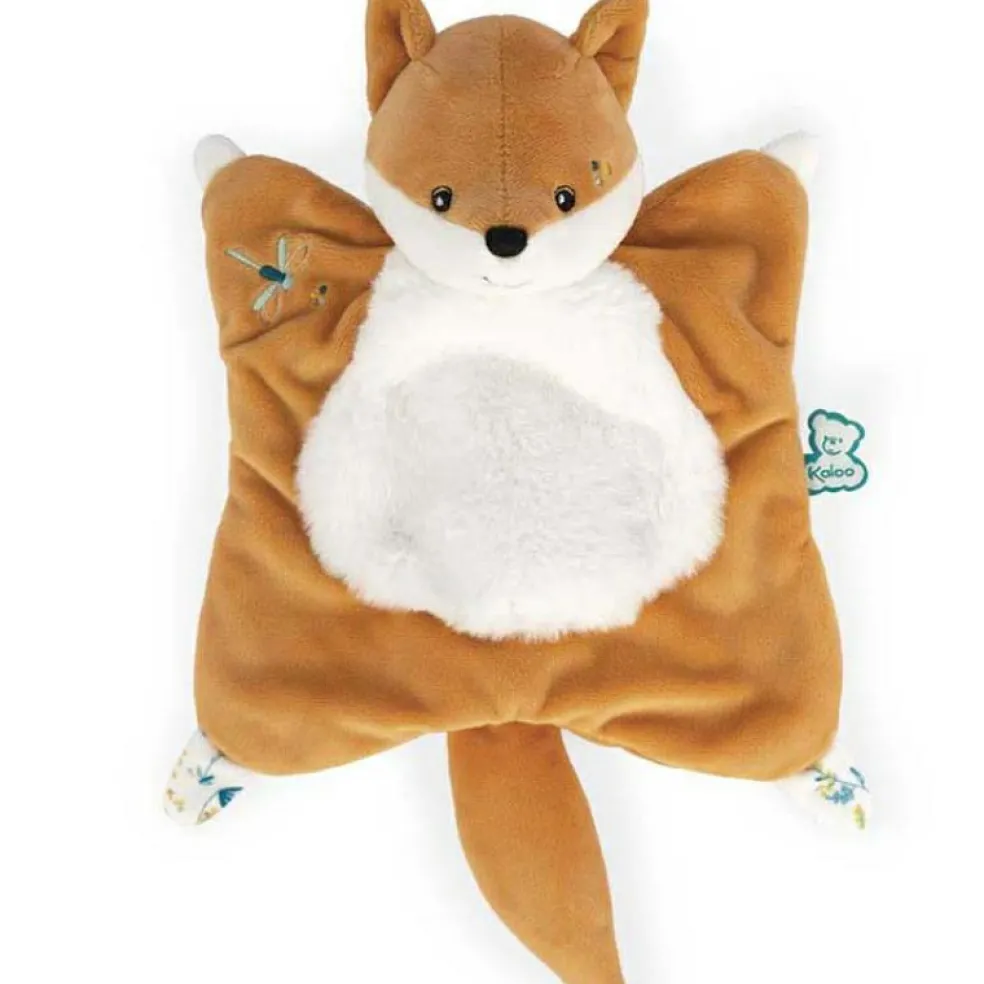 Doudou plat renard Léonard Les Fripons