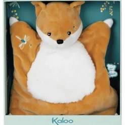 Doudou plat renard Léonard Les Fripons