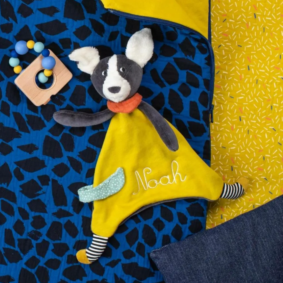 Doudou Puce jaune Puce et Pilou (personnalisable)