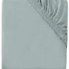 Drap housse en jersey pour matelas de parc Sea Green (75 x 95 cm)