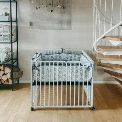 Drap housse pour matelas Moritz Grey (89 x 85 cm)