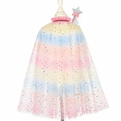 Ensemble cape sirène + diadème + baguette licorne (5-7 ans)
