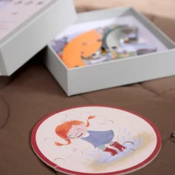 Ensemble de 5 puzzles ronds Petits aventuriers