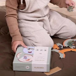 Ensemble de 5 puzzles ronds Petits aventuriers