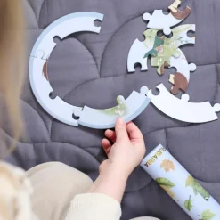 Ensemble de 5 puzzles ronds Petits aventuriers