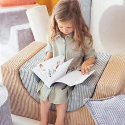 Ensemble de jeu arc-en-ciel Brown Sugar velours côtelé