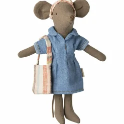 Ensemble robe en denim et sac à main Maman Souris