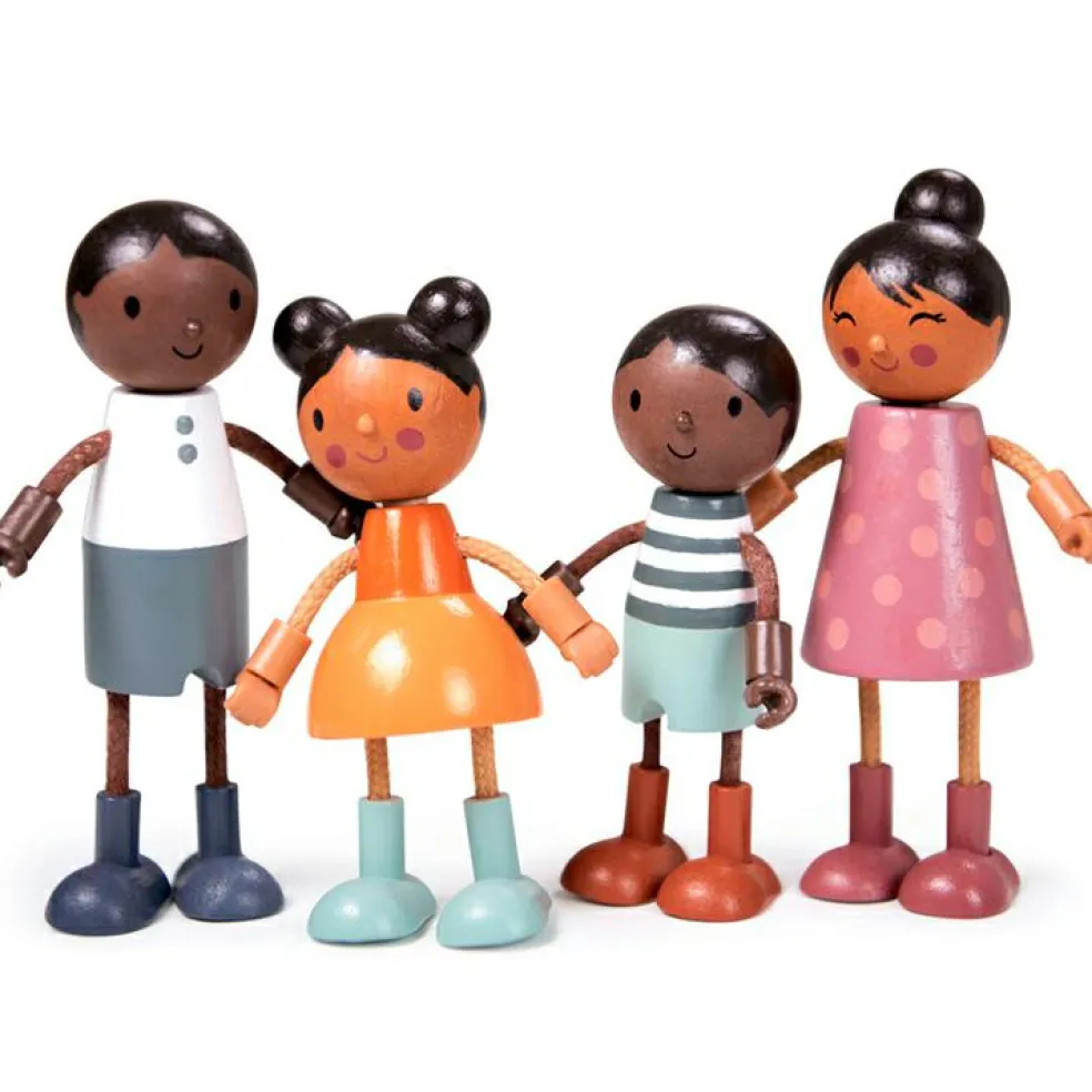 Famille de figurines en bois Hummingbird