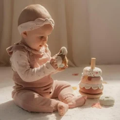 Faon à empiler doudou bois FSC Fairy Garden