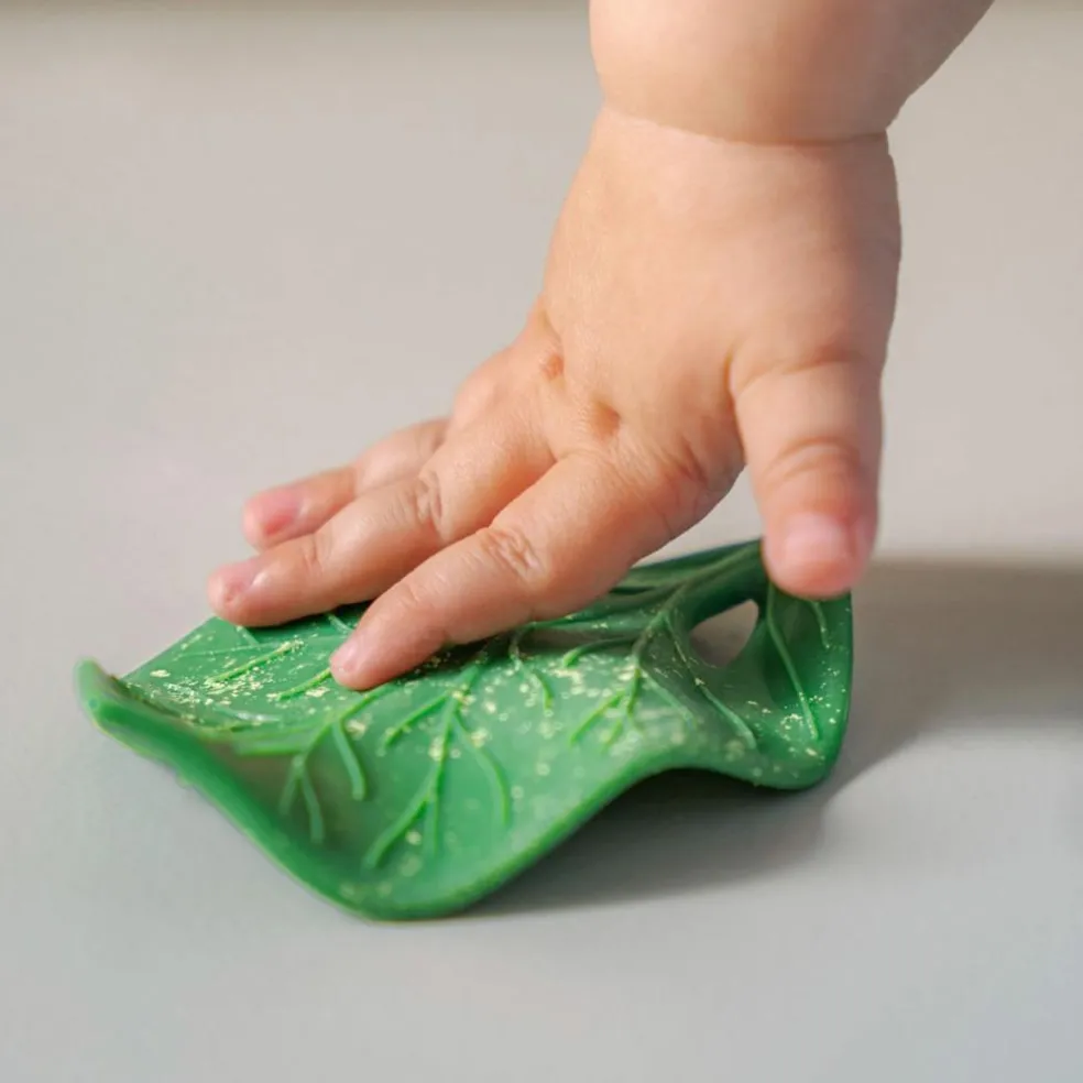 Feuille de Chlorophylle jouet de dentition