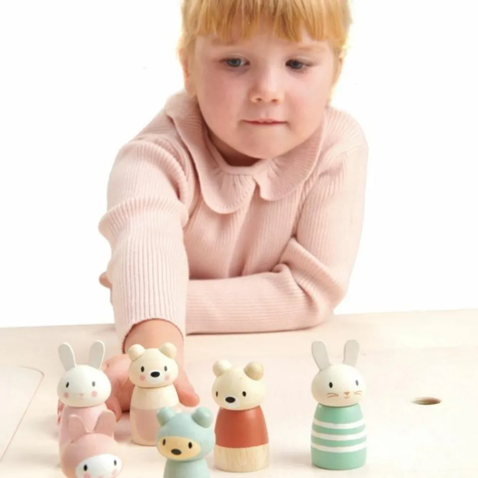 Figurines Famille de lapin