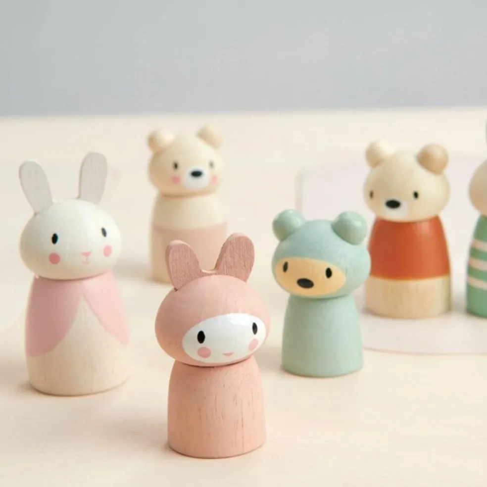 Figurines Famille de lapin