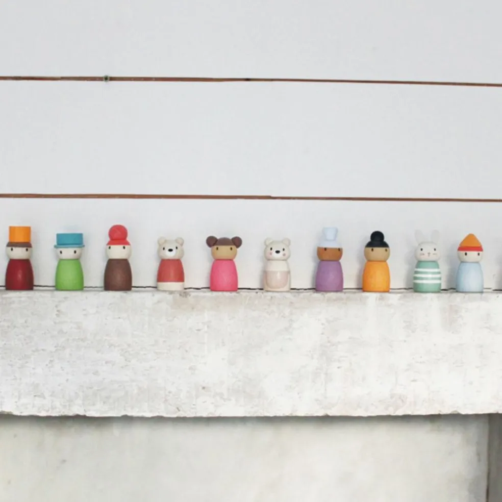 Figurines Famille de lapin