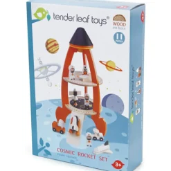 Fusée cosmique en bois