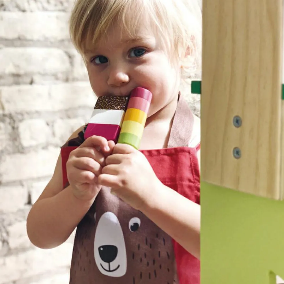 Glaces factices en bois Boutique sucette glacée