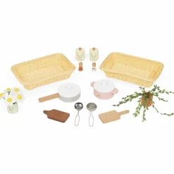 Grande cuisine équipée en bois Mamie Soleil (16 pièces)