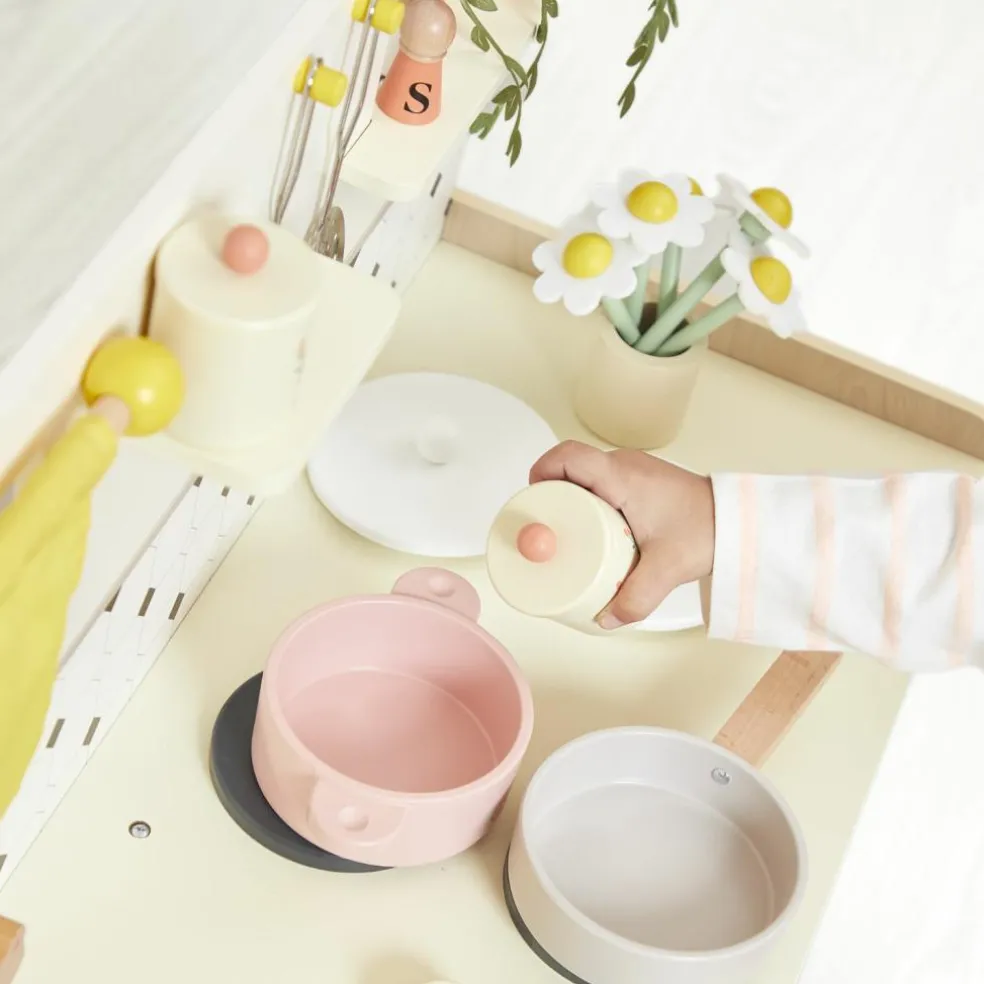 Grande cuisine équipée en bois Mamie Soleil (16 pièces)