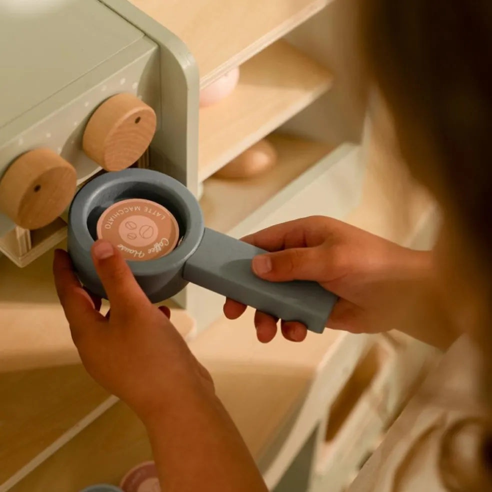 Grande machine à café en bois FSC