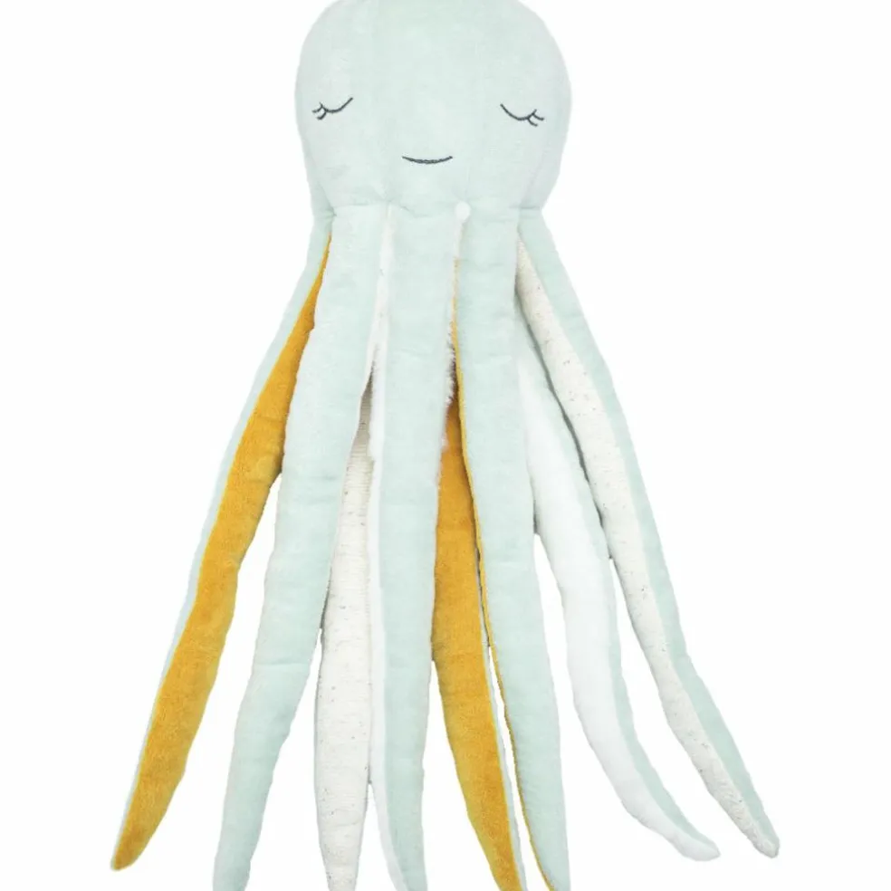 Grande peluche Poulpie Au Large de Nova Vert d'eau (60 cm)
