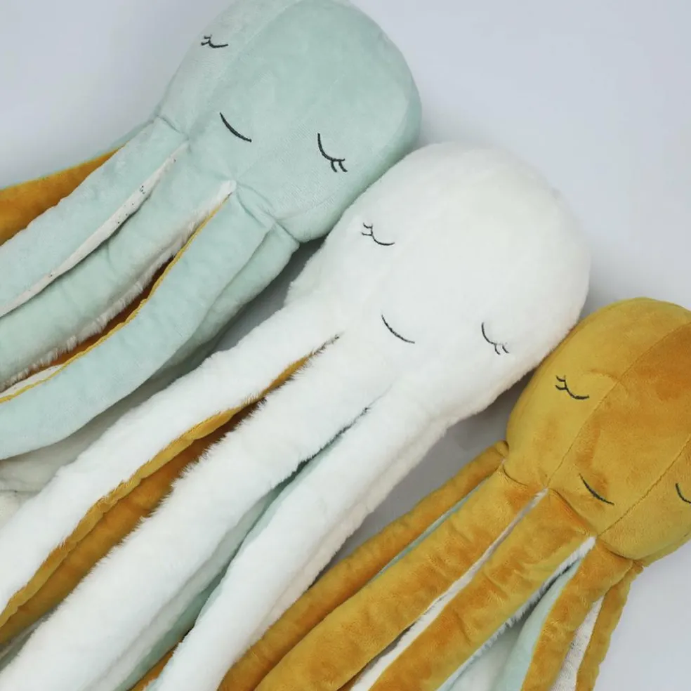 Grande peluche Poulpie Au Large de Nova Vert d'eau (60 cm)