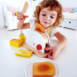 Grille pain en bois et accessoires (7 pièces)