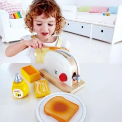 Grille pain en bois et accessoires (7 pièces)