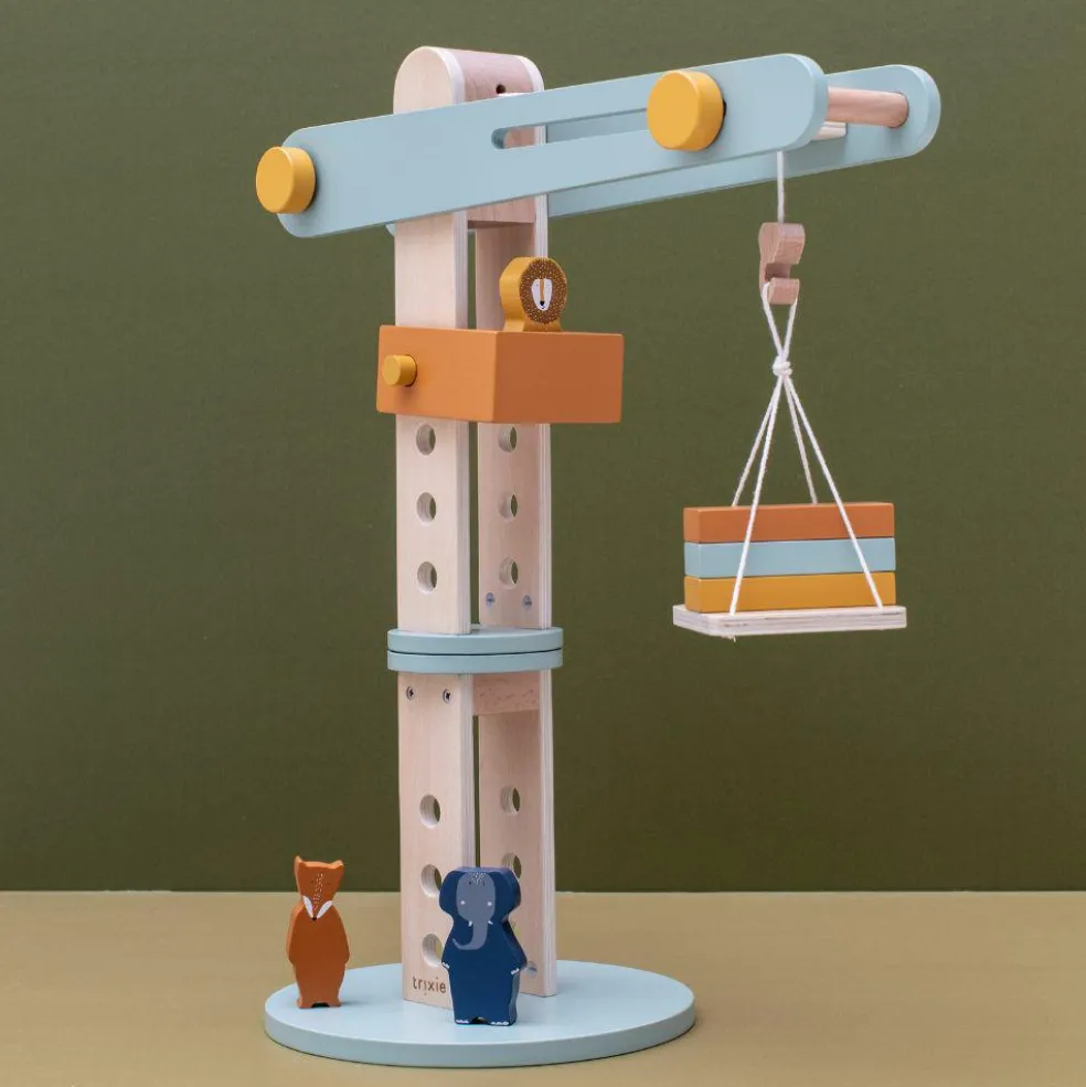 Grue de construction en bois All animals