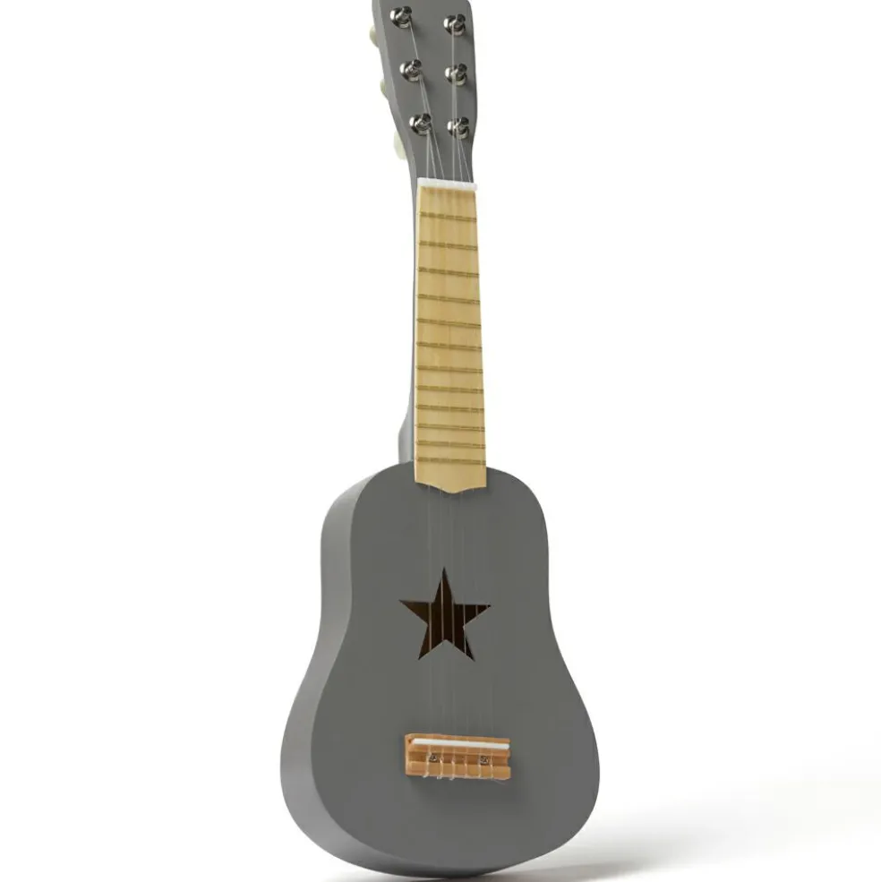 Guitare en bois gris clair