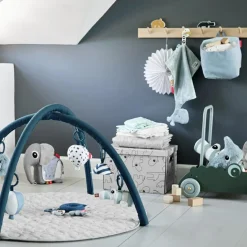 Hochet anneau d'activités bleu