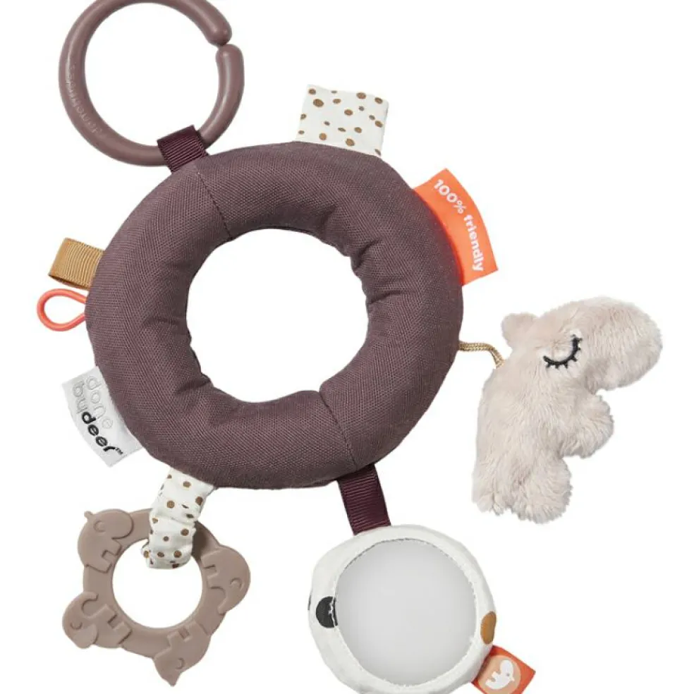 Hochet anneau d'activités rose