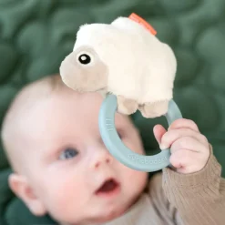 Hochet avec anneau de dentition Sheepy Bleu