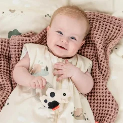 Hochet avec anneau de dentition Dotti Sable