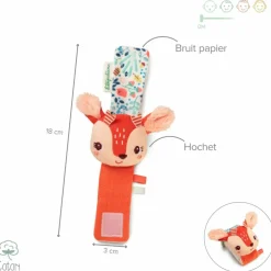 Hochet bracelet eco Stella (18 cm)