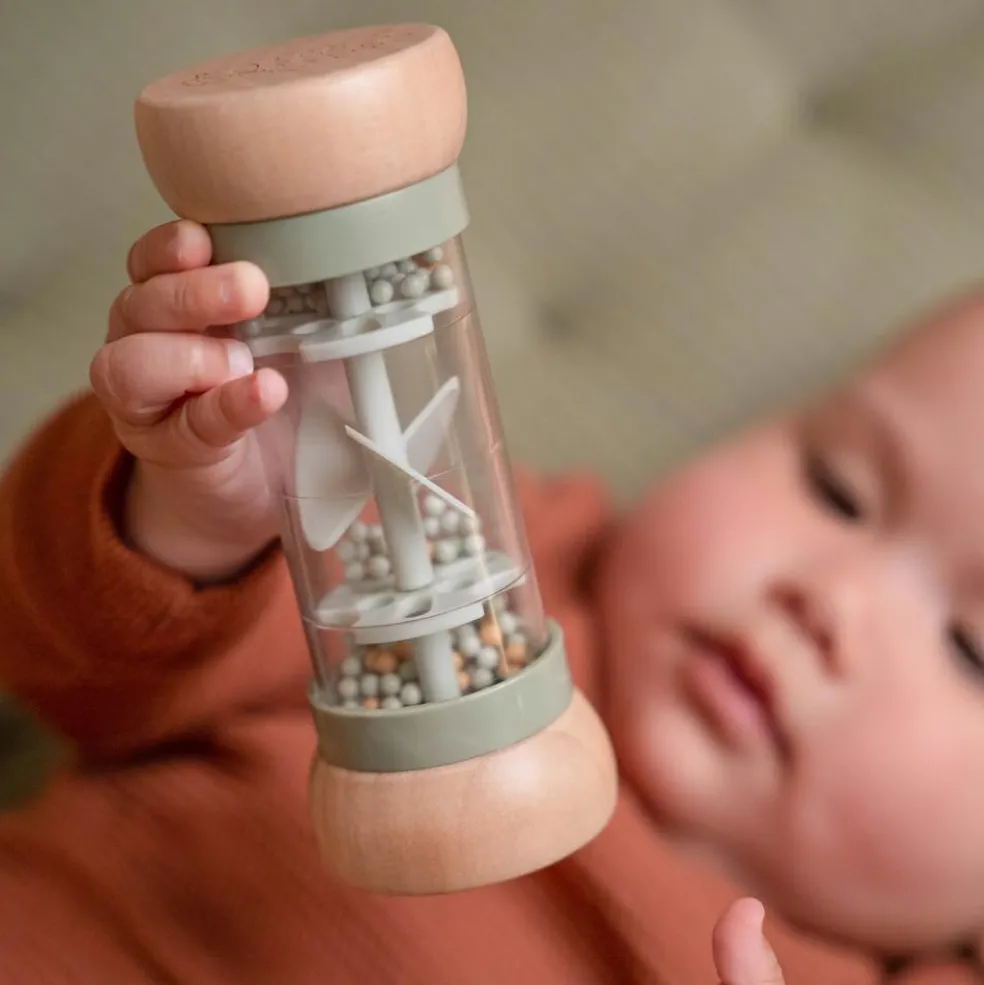 Hochet de pluie en bois Little Farm