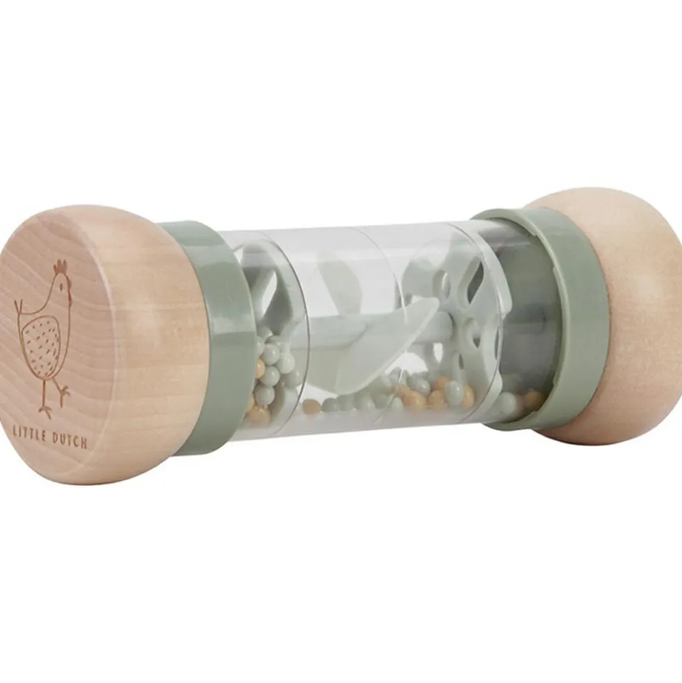 Hochet de pluie en bois Little Farm