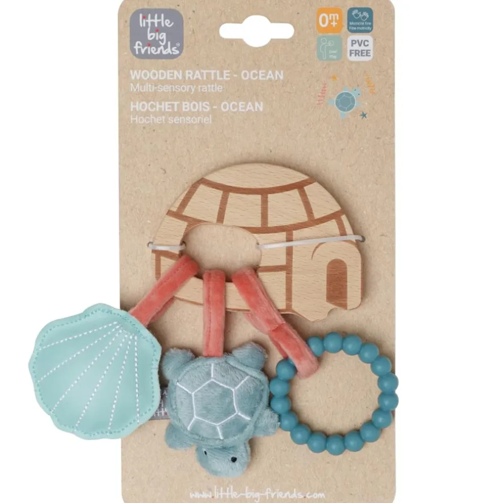 Hochet en bois Océan