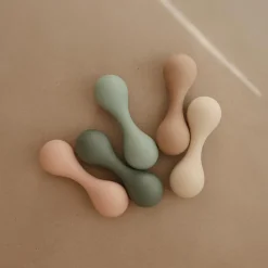 Hochet en silicone Cambridge blue