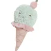 Hochet peluche glace à la menthe