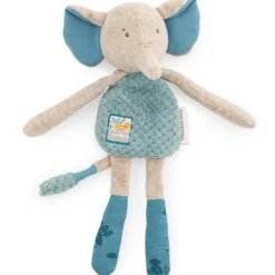 Hochet peluche éléphant Sous mon baobab (28 cm)