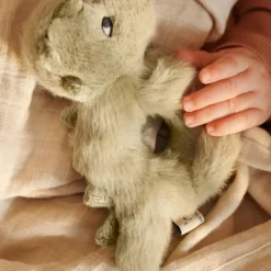 Hochet peluche Romain Crocodile Faune Green