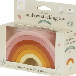 Jeu à empiler arc en ciel rose