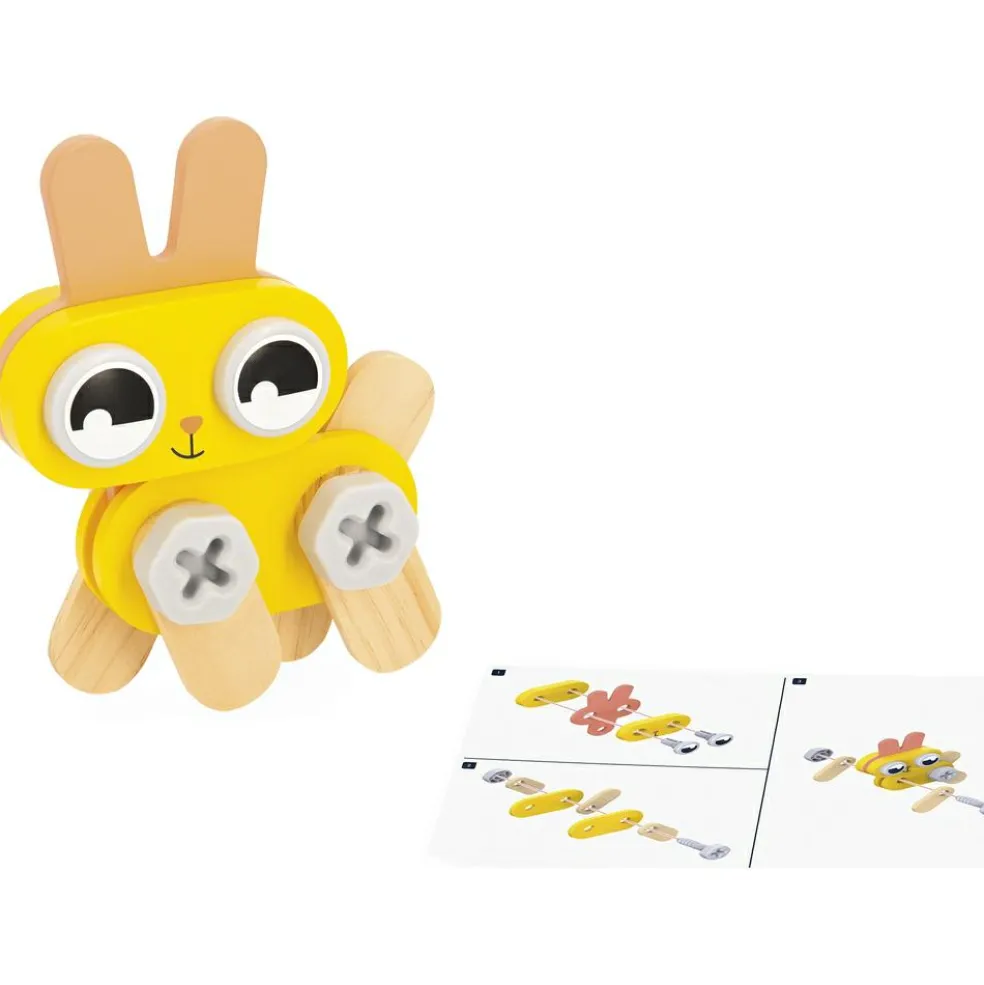 Jeu de construction en bois Brico'kids Petits animaux