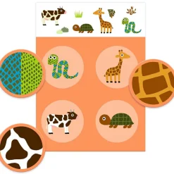 Jeu de loto Plumes & Poils (16 pièces)