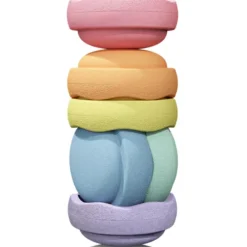 Jeu de motricité Original rainbow pastel (6 blocs)