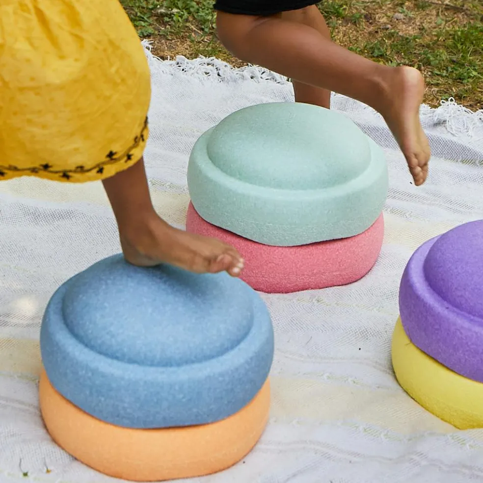 Jeu de motricité Original rainbow pastel (6 blocs)