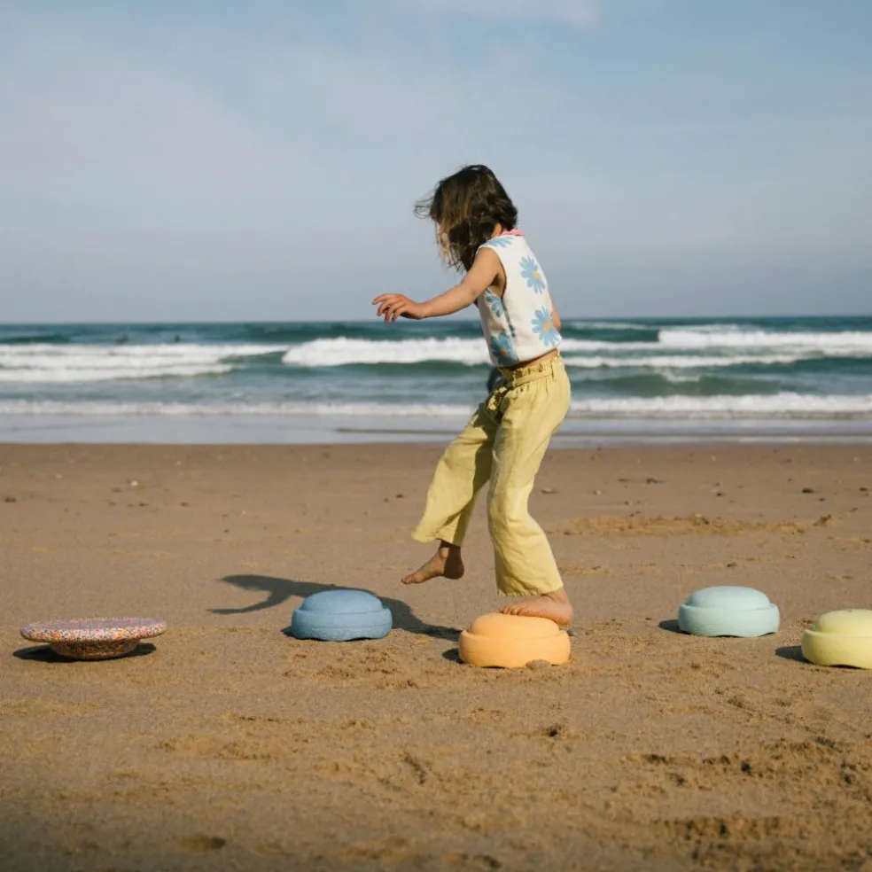 Jeu de motricité Rainbow Set pastel (7 blocs)