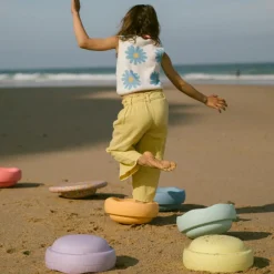 Jeu de motricité Rainbow Set pastel (7 blocs)