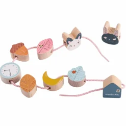 Jeu de perles en bois à enfiler Après la pluie